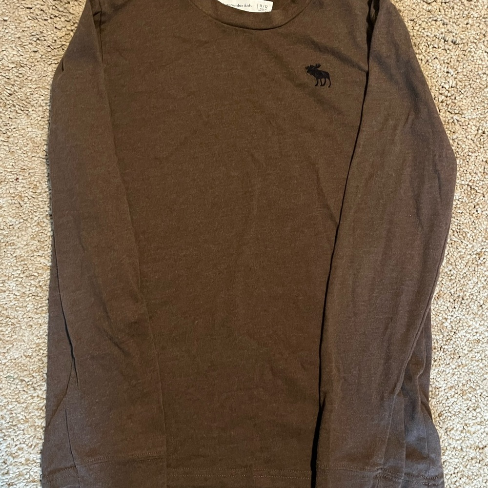 Abercrombie Kids Dark Brown Long Sleeve Tee